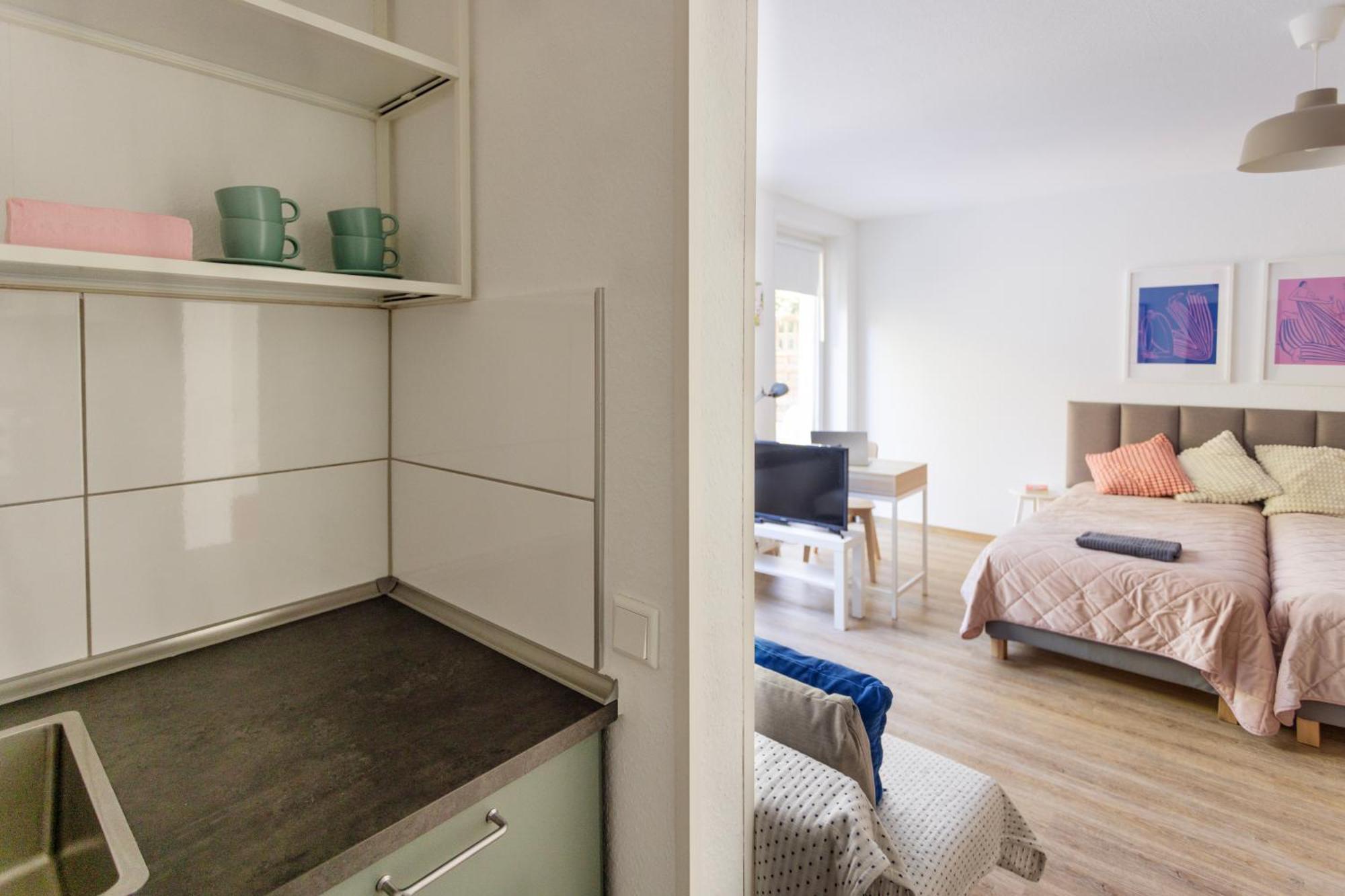 Central Apartment With Terrace And A Free Parking 뒤스부르크 외부 사진
